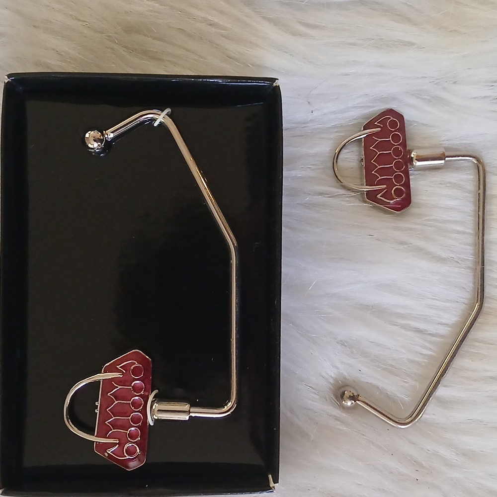 2 Hand Bag Purse Hooks